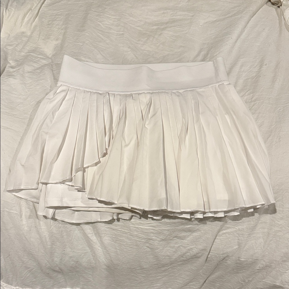 White Pleated Tennis Skirt